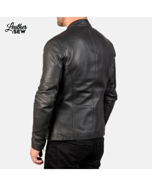 Black Sheepskin Leather Jacket