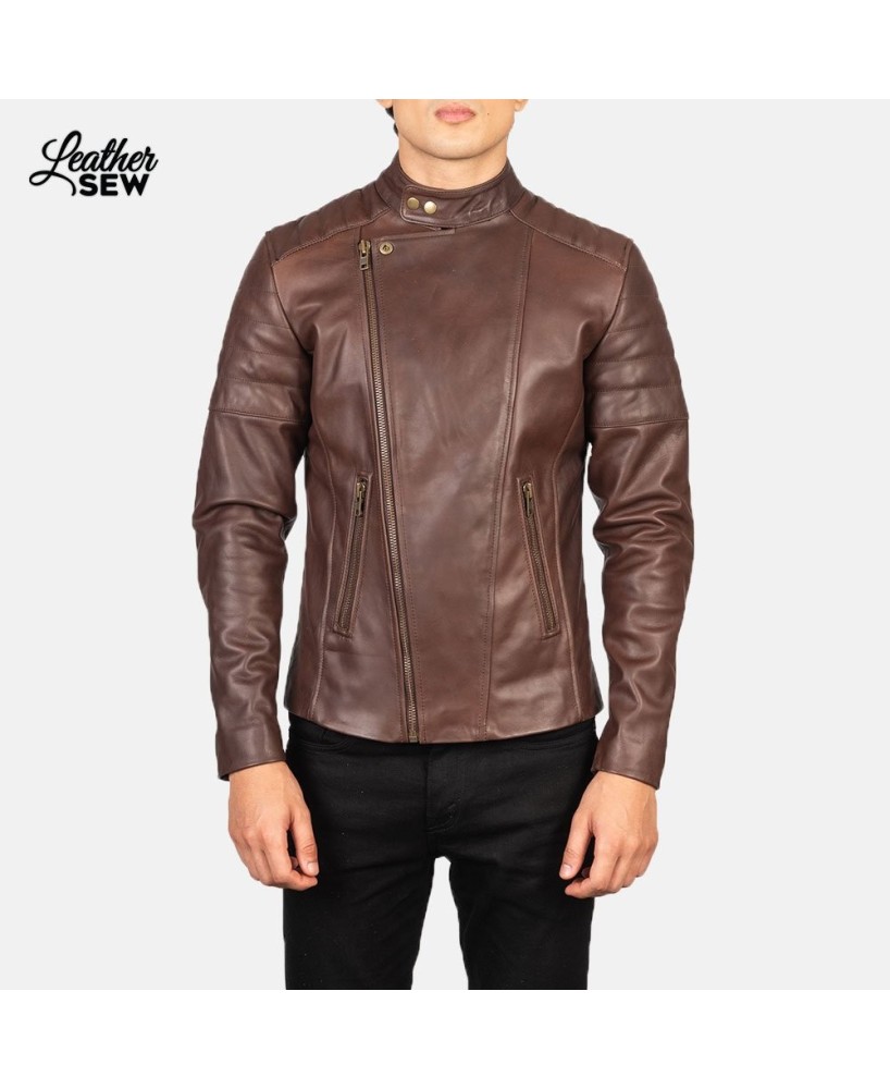 Brown Cowhide Leather Jacket