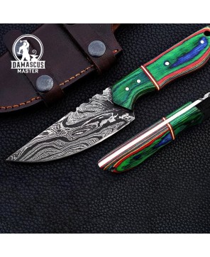 Razor Sharp Damascus Hunting Knife