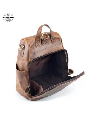 The Knuckle Genuine Leather Backpack.