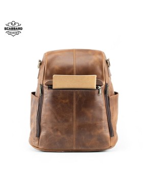 The Knuckle Genuine Leather Backpack.