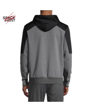 Grey Black Pullover Hoodie