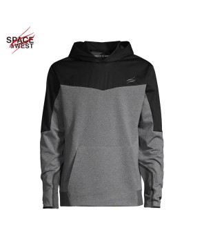 Grey Black Pullover Hoodie