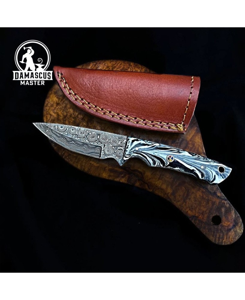 Handmade Damascus Hunting Knife