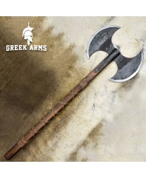 Hand-Forged Carbon Steel Medieval Battle Axe