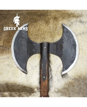 Hand-Forged Carbon Steel Medieval Battle Axe