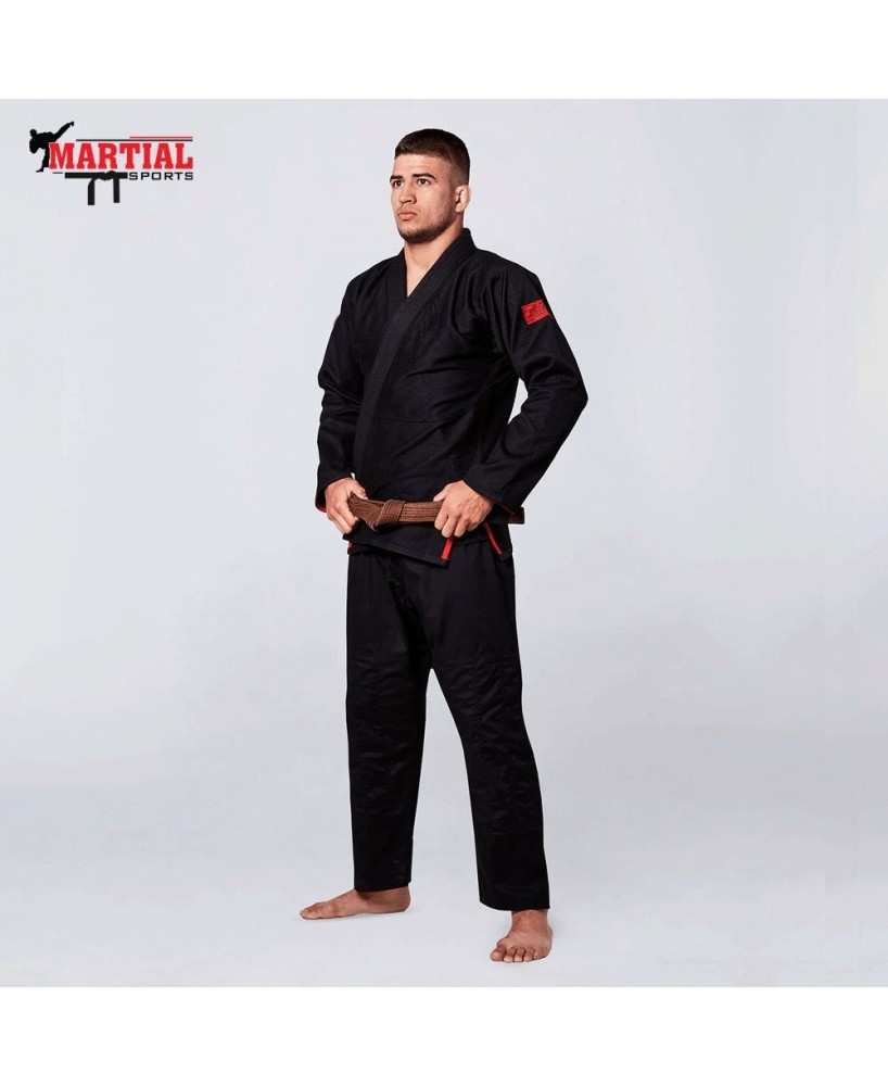 Pure Core Black BJJ Gi Suit - Premium Quality by Martial Sport