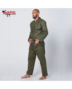 Military Green Brazilian Core BJJ Gi - Premium Quality