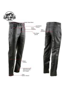 Premium Leather Motorcycle Over Pant