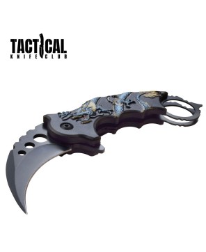 Blue Dragon Karambit Knife