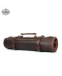 The Leather Chef Knife Roll 10 Slot - Premium Buffalo Leather