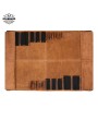 Vicenza Leather Knife Roll - Caramel Brown