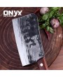 Handmade Carbon Steel Kitchen Cleaver Knife by Onyx Cutlery