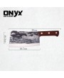 Handmade Carbon Steel Kitchen Cleaver Knife by Onyx Cutlery