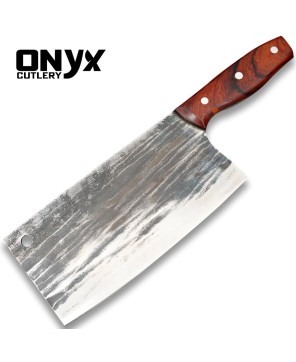 Cleaver Knife Handmade Carbon Steel Bone Cooking Tool by Onyx Cutlery