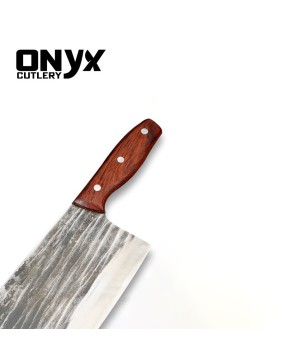 Cleaver Knife Handmade Carbon Steel Bone Cooking Tool by Onyx Cutlery