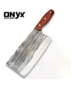 Cleaver Knife Handmade Carbon Steel Bone Cooking Tool by Onyx Cutlery