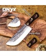 Custom Handmade Carbon Steel Meat Cleaver Vegetable Chopper Kitchen Knife by Onyx Cutlery