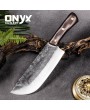 Custom Handmade Carbon Steel Meat Cleaver Vegetable Chopper Kitchen Knife by Onyx Cutlery