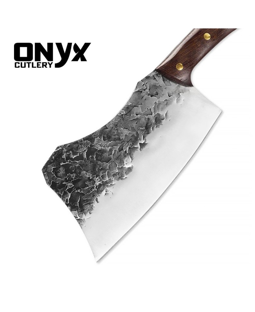 Custom Handmade Butcher Style Kitchen Knife by Onyx Cutlery