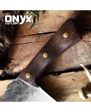 Custom Handmade Butcher Style Kitchen Knife by Onyx Cutlery