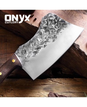 Custom Handmade Butcher Style Kitchen Knife by Onyx Cutlery