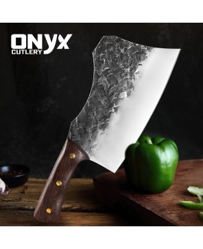 Custom Handmade Butcher Style Kitchen Knife by Onyx Cutlery