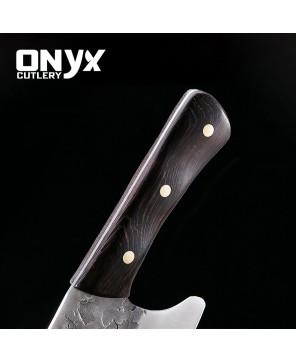 Custom Handmade Cleaver Chef Butcher Style Knife by Onyx Cutlery