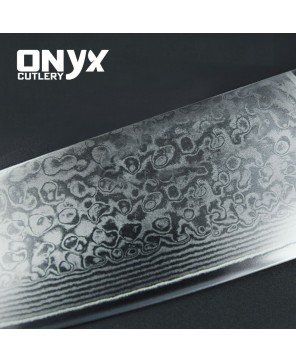 Custom Handmade Damascus Steel Kitchen Sharp Knife by Onyx Cutlery