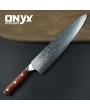 Custom Handmade Damascus Steel Kitchen Sharp Knife by Onyx Cutlery