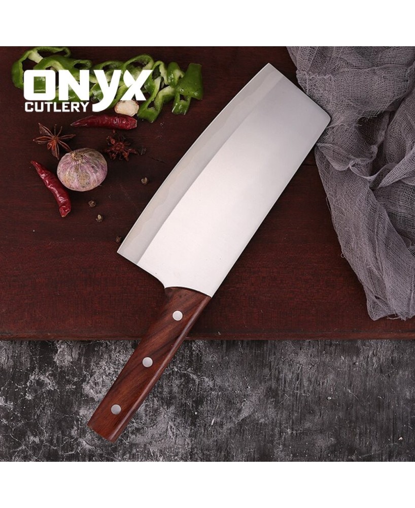 Custom Handmade Cleaver Stainless Steel Kitchen Slicer For Cooking Knife by Onyx Cutlery