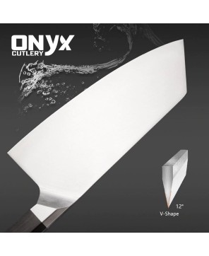 Custom Handmade Stainless Steel Sharp Knife With Ebony Handle by Onyx Cutlery