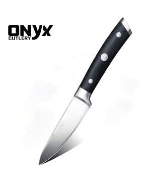 Custom Handmade Carbon Steel Kitchen Knife With Wood Handle Razor Sharp by Onyx Cutlery