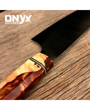 Custom Handmade carbon steel with Custom Handle by Onyx Cutlery