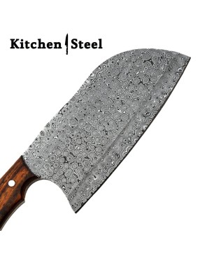 Kitchen Steel’s Damascus Cleaver Chopper – Handmade Cleaver Chef Knife