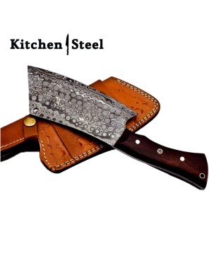 Handmade Damascus Steel Cleaver Chopper Chef Kitchen Knife