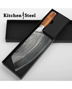 Butcher Knife Set Stainless & Damascus Steel Cleaver Chef and Chopper Slicing Knives