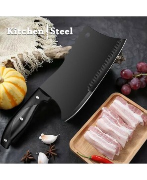 Heavy-duty Kitchen Butcher Knife Bone Chopping Fish Meat Slicing Cleaver Tool