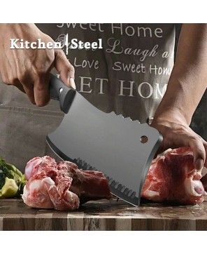 Heavy-duty Kitchen Butcher Knife Bone Chopping Fish Meat Slicing Cleaver Tool