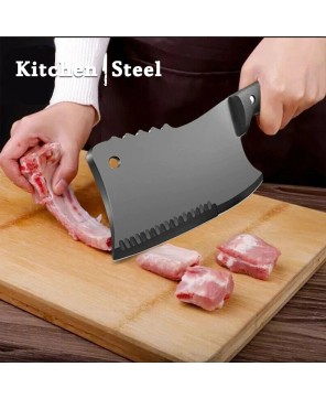 Heavy-duty Kitchen Butcher Knife Bone Chopping Fish Meat Slicing Cleaver Tool