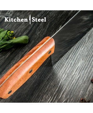 Custom Handmade Forged Kitchen Butcher Stainless Steel Knife By Kitchen Steel