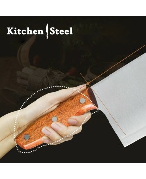 Custom Handmade Forged Kitchen Butcher Stainless Steel Knife By Kitchen Steel