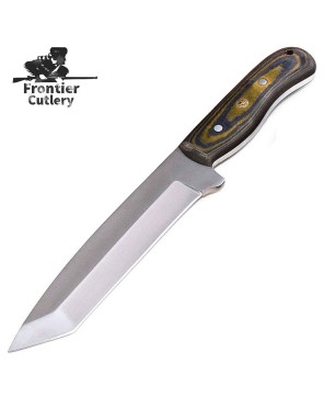 The Custom Handmade D2 Tool Steel Camo Micarta TANTO Tactical Hunting Knife