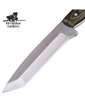 The Custom Handmade D2 Tool Steel Camo Micarta TANTO Tactical Hunting Knife