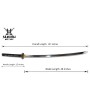 Hand Forged Razor-Sharp Katana Sword with Hand-Painted Scabbard