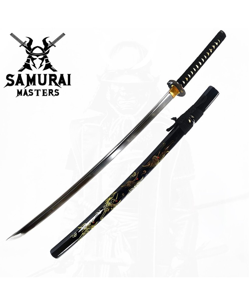 Hand Forged Razor-Sharp Katana Sword with Hand-Painted Scabbard