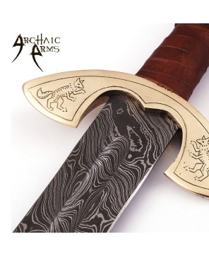 Damascus Steel Medieval Swords by Archaic Arms