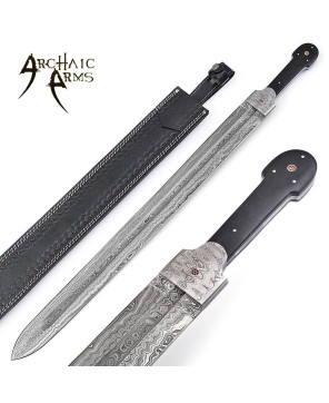 Handcrafted Damascus Kindjal Sword - Archaic Arms