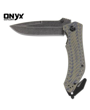 Blowing Smoke Spring Assist Emergency Knife by Onyx Cutlery