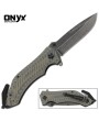 Blowing Smoke Spring Assist Emergency Knife by Onyx Cutlery